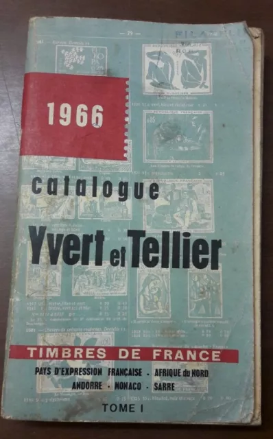  FRANCIA FRANCOBOLLI "CATALOGUE 1966 YVERT & TELLIER" Timbres de France-Africa