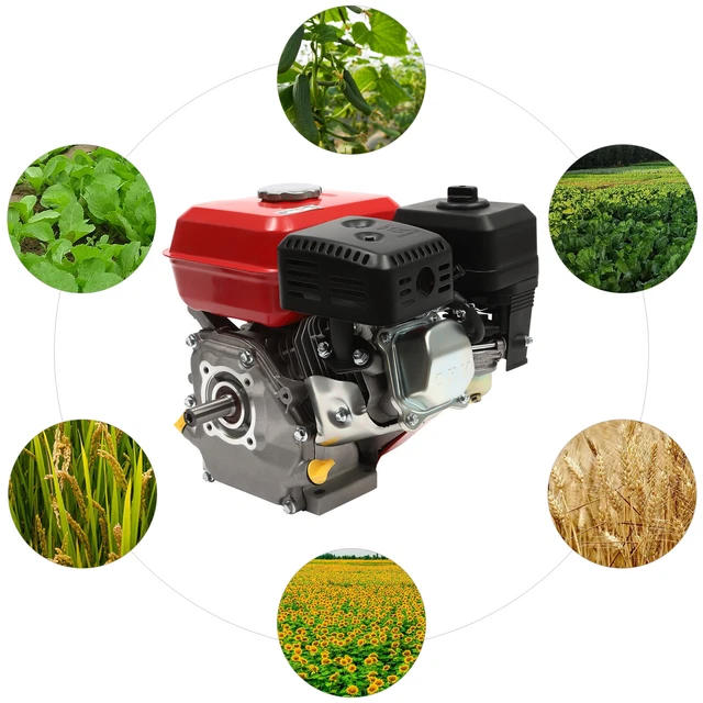 7.5HP 212cc Gasoline Engine - 4-Stroke Side Shaft Motor For Go Karts, Pressure Washers & More