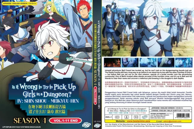 Is It Wrong to Try to Pick up Girls in a Dungeon? - Season 4 Part 2 -  Blu-ray