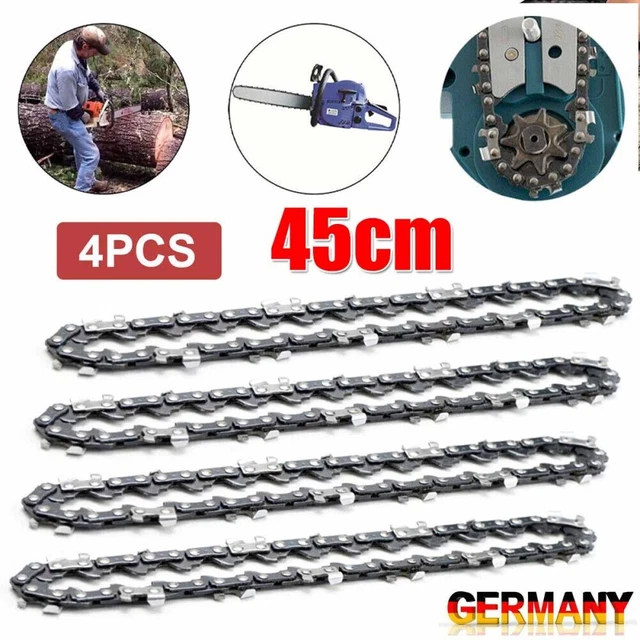 Sägekette Für GRIZZLY EKS1835/2 Motorsäge – 3/8 1,3 Mm, 53 Treibglieder, 35 Cm Schwertlänge