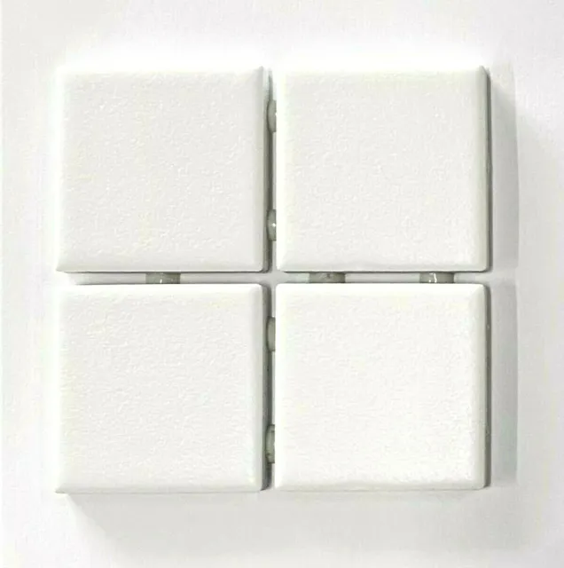 2x2 Essential White Matte Subway Ceramic Tile Kitchen Backsplash (1 sheet)