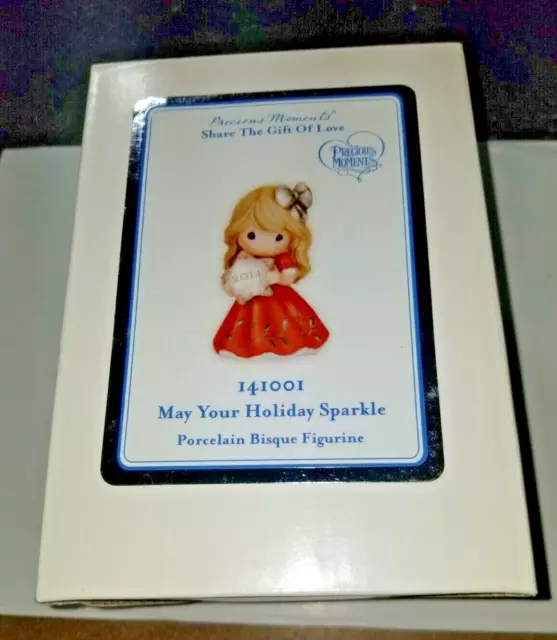 Precious Moments Share the Gift of Love May Your Holiday Sparkle 2014 141001 NIB