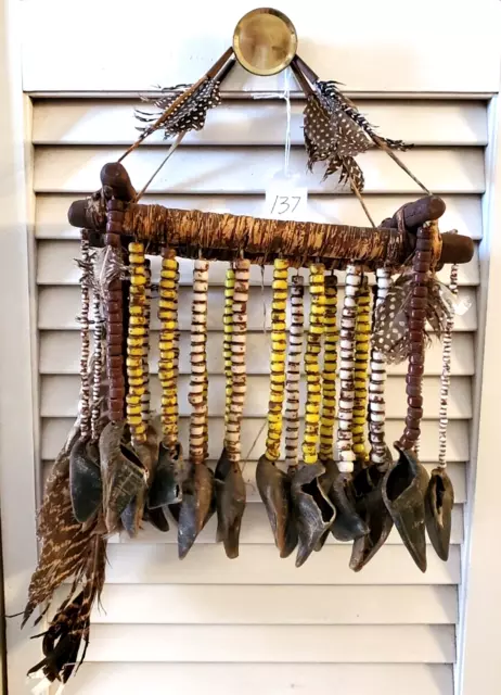 Rare Find ! Awesome Older  Native American  Yaqui Handmade Rattle / Windchimes