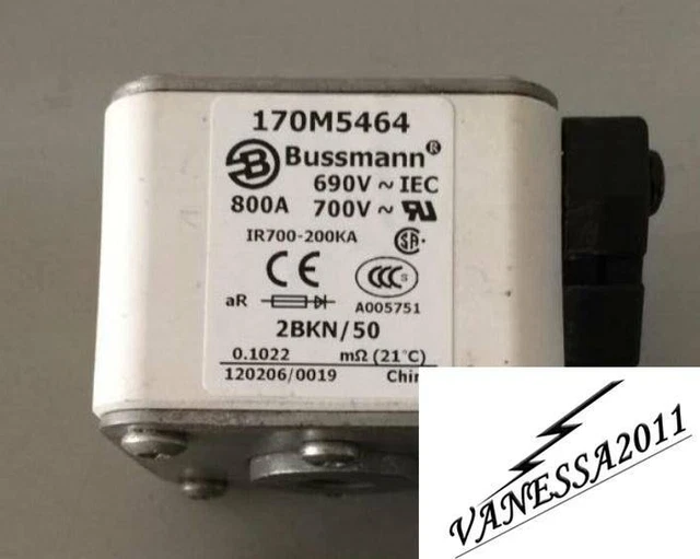 ONE New Bussmann 170M5464 800A 690V/700V High Speed Square Body Blade Fuse