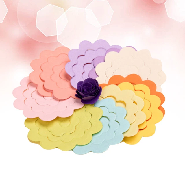 20 Pcs Paper Flowers Origami Star Strips 6x6 Child Handmade Suite