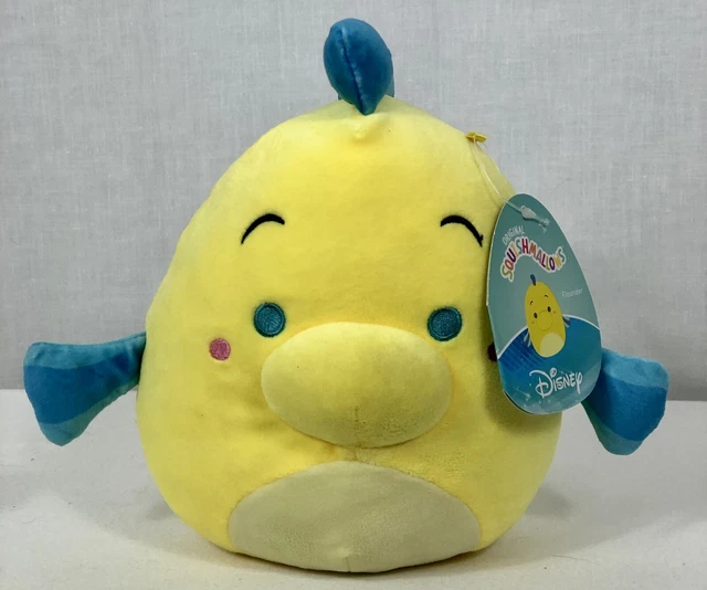 SQUISHMALLOWS FLOUNDER 7”Inch Disney Little Mermaid Plush Toy NWT