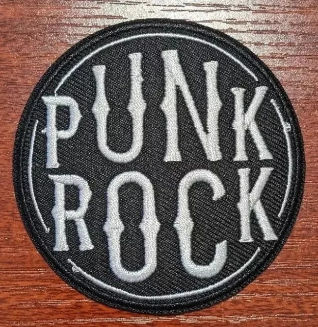 Punk Rock Patch Cool Music Goth Emo Metal Alternative Embroidered Iron On 3"