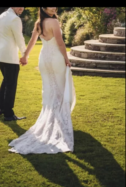 STUNNING ENZOANI MARNIE Wedding Dress Size 10 500.00 PicClick UK