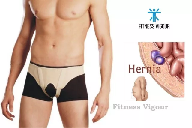 Breathable Hernia Support Belt Double Truss Girdle Brace Inguinal Groin NHS