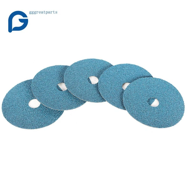 4-1/2" x 7/8" Zirconia Resin Fiber Sanding and Grinding Discs 36 Grit 25 Pack