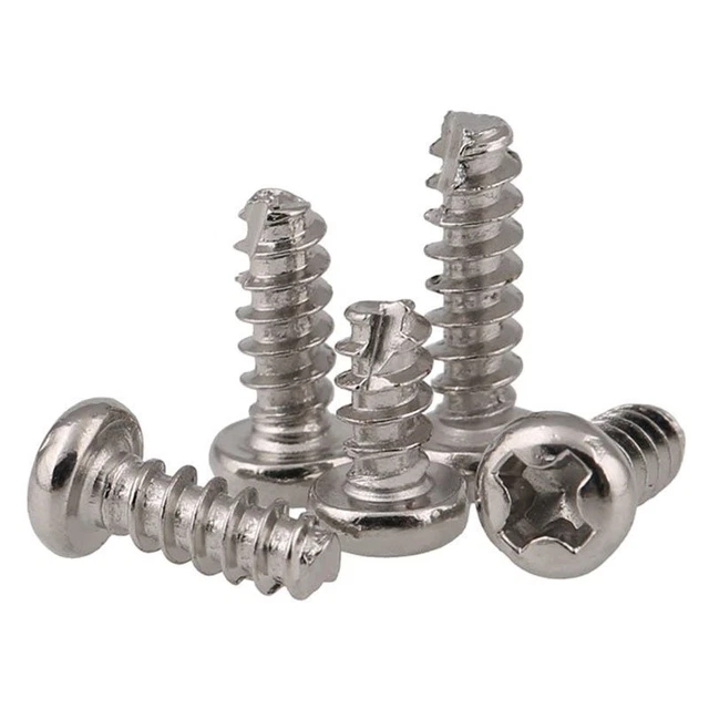 Round Head Cutting Tail Self Tapping Screws Cross Pan Head Drilling Screw 400Pcs