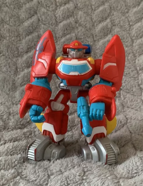 RARE Playskool Heroes Transformers Rescue Bots HEATWAVE The Fire Bot
