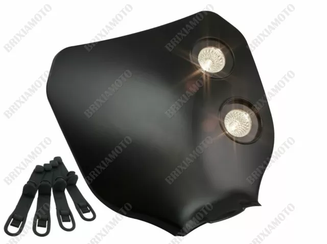 MASK LIGHT TABLE Number Plate Windshield Enduro Cross Motard Moto Black 12V  EUR 19,90 - PicClick IT