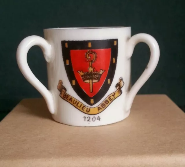 Gemma Crested Ware Three Handled Mug - Beaulieu Abbey 1204