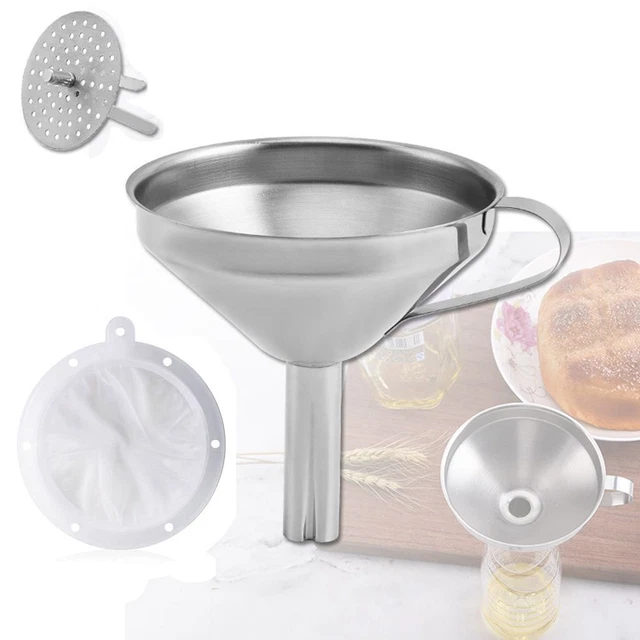 Oil  Dispenser Premium Filter Screen Filter Strainer Funnel Kitchen Tools