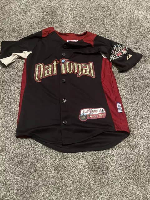 2011 National League All Star Majestic Cool Base Jersey  Youth Small