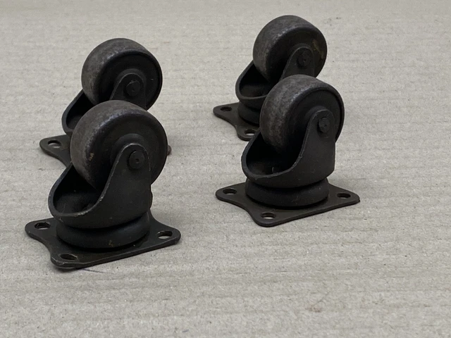 Vintage Miniature Casters X 4