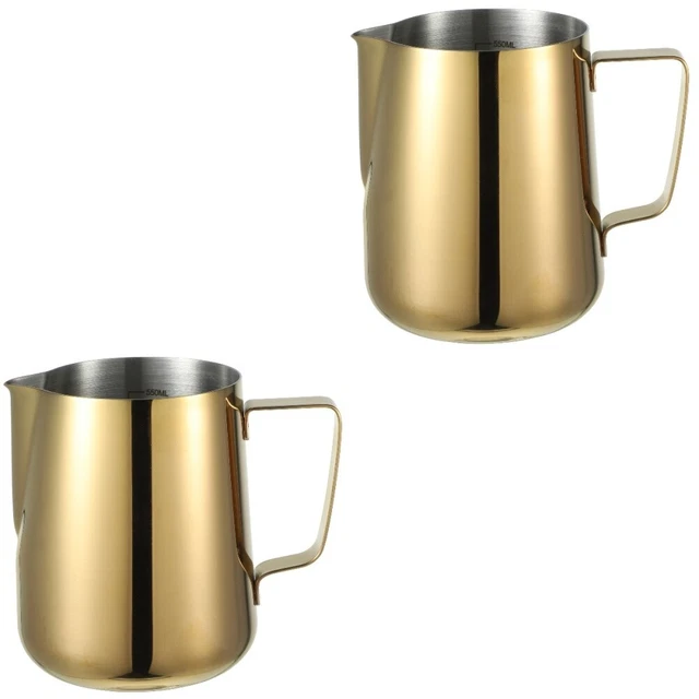 2pcs Milk Jug Household Milk Frothing Pitcher Milk Steaming Pitcher Espresso