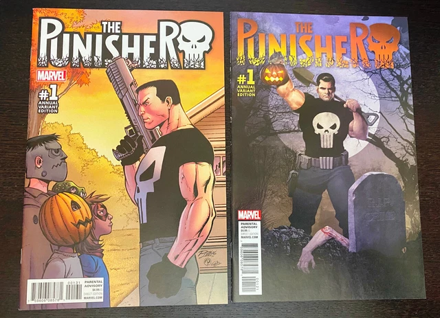PUNISHER ANNUAL #1 (Marvel Comics 2016) -- Olivetti + Lim VARIANT Set -- NM-