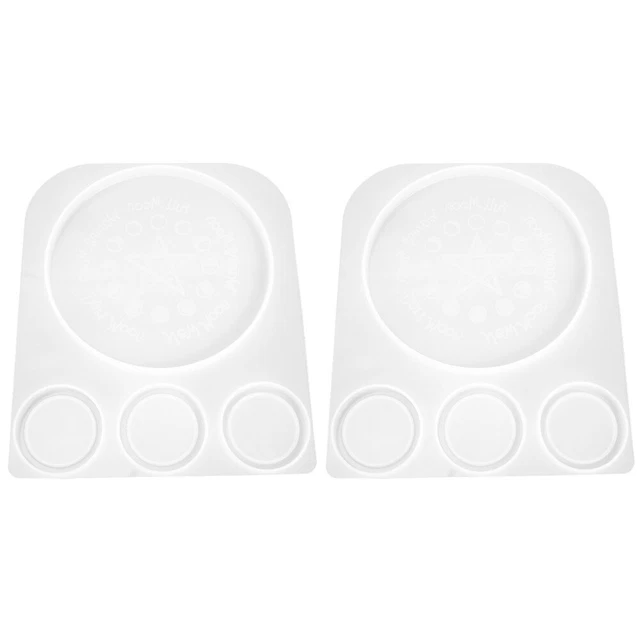 PATIKIL 2 Portacandele In Vetro Trasparente, Per Tealight E Candle Coniche, 55x42x35 Mm, Per Centrotavola E Decorazioni Feste, Rosa