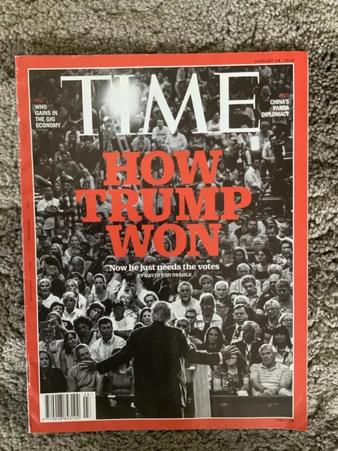 TIME Magazine January 18 2016 Trump Panda Tarantino Chairman Mao Statue China