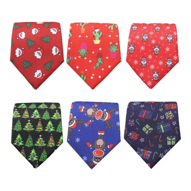 Christmas Jacquard Tie Adjustable Neck Tie for Party Men Formal Suit Accessories