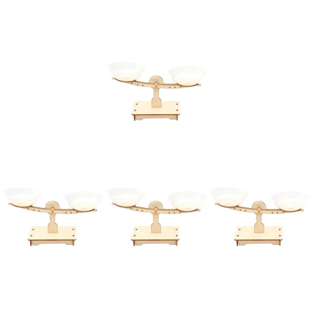 4 COUNT BUCKET Balance Scale Puzzles Kids Toy Model Mechanical £16.59