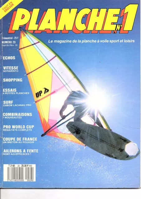 LE MAGAZINE PLANCHE n°1 A VOILE sep/oct/nov 1988 n°29 sport surf