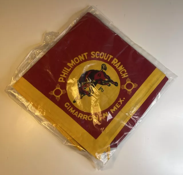 Vintage PHILMONT SCOUT RANCH Boy Scout Neckerchief Cimarron NM New In Package