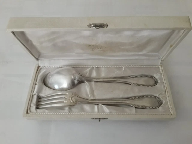 Ensemble De Couverts Modèle Uniplat En Argent 925/1000e, En Grande Partie Poincon Au Coq Poids Total 1 700 G