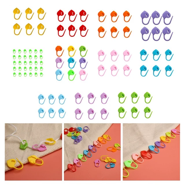 Collection Point Clip SUPPORT DE POINT en plastique coloré marqueurs clips pour tricot au ...