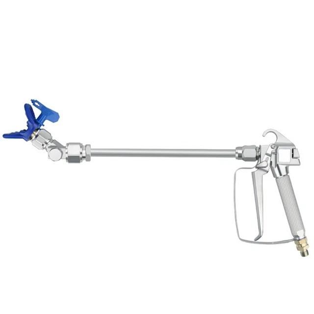 1 set accessori tubo spray airless metallo argento X1P4