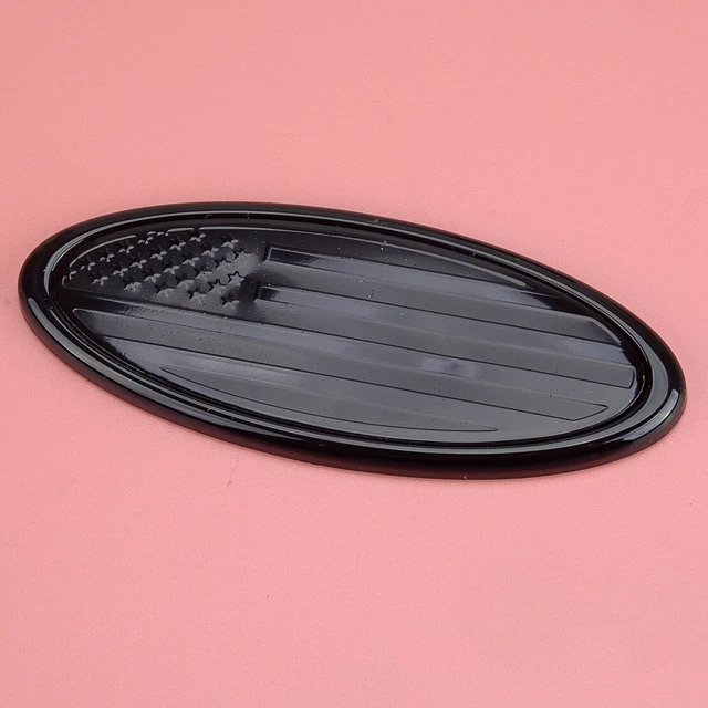 Black USA US American Flag Oval Emblem Badge Decal Sticker Fit For Ford Fiesta