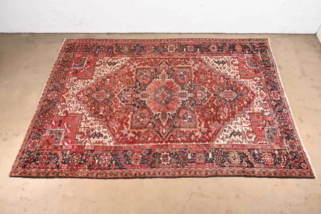 Vintage Hand-Knotted Room Size Rug, Circa 1940s