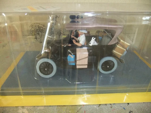 VOITURE TINTIN 1/24 la ford T N5 tintin au congo neuf avec fascicule