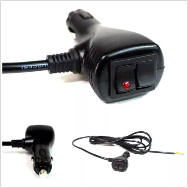 Cigarette Lighter Adapter w/ ON/OFF & Positive Triggered Momentary Switch