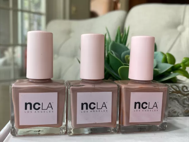 3 NCLA Nail Polish Luxury Lacquer - 75° IS FREEZING IN LA Full Size NWOB