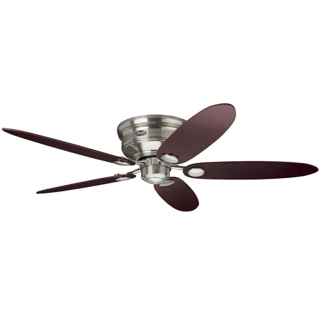 Ventilateur de plafond Hunter 24372 Low Profile BN chocolat et érable /...