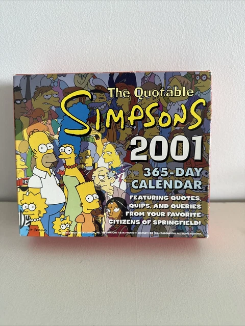 The Simpsons 2001 365 Day Quotable Calendar
