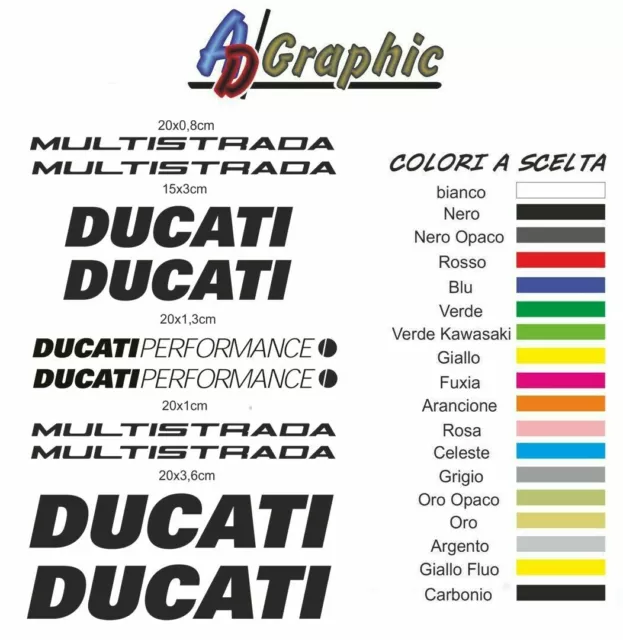 kit adesivi adesivo Stickers pegatina sticker compatibile con ducati multistrada