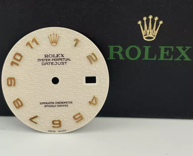 Rolex Men's Datejust 36mm White Dial Gold Arabic Oyster Jubilee 16233 16203