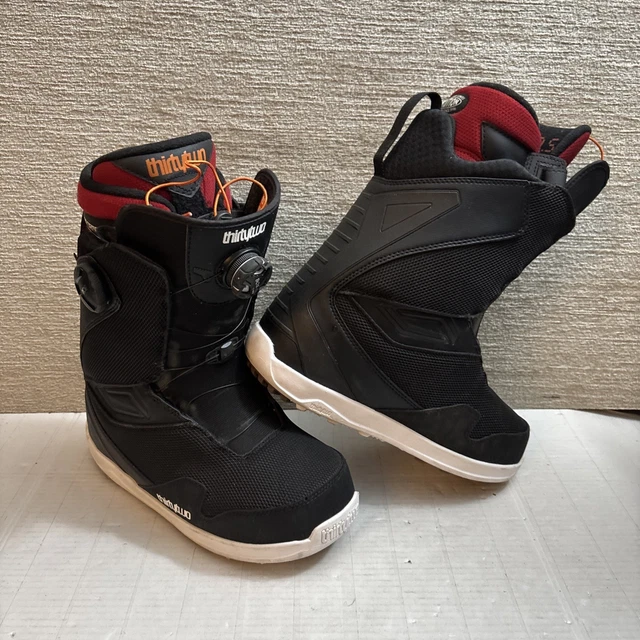 THIRTYTWO MENS FOCUS Double Boa Snowboard Boot Black Red