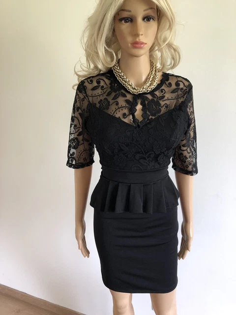 Robe Noire Only Simili Cuir, Taille 38, En Très Bon état - Style Moulant