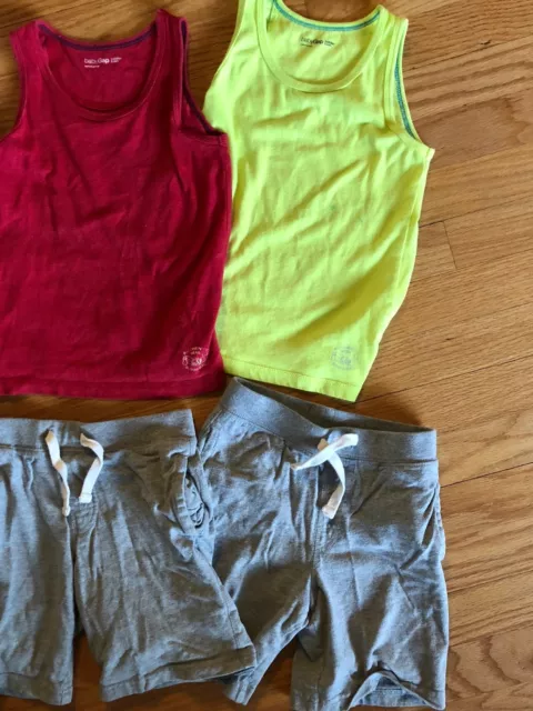 Lot de 6 shorts tricotés - tenues d'été bleu gris rouge 3