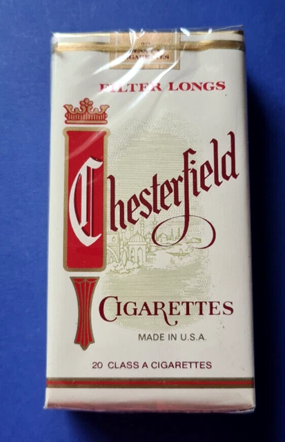 VINTAGE VINTAGE CHESTERFIELD Empty Vintage Collectible Cigarette Pack ...