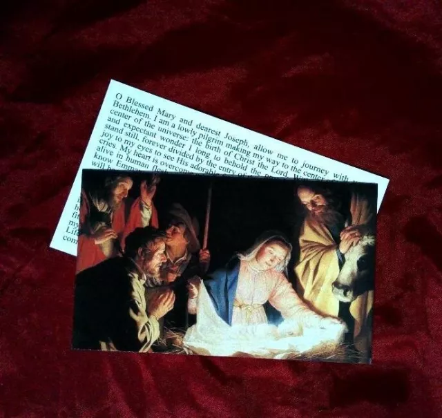 Christmas Holy Card Holy Family Nativity Jesus Mary Joseph and/or Angels etc #20