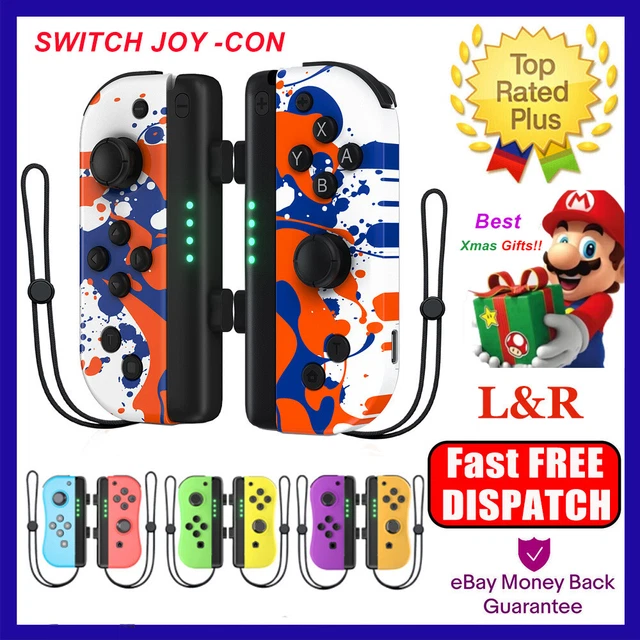 A Pair For Nintendo Switch Joy Con Controller Gamepad Left+Right JOYCON + Straps