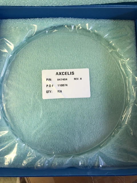 Axcelis 047404 /200PCU/200PCUP  Polo-Illuminator Quartz Plate /10.2" Dia /.09thk