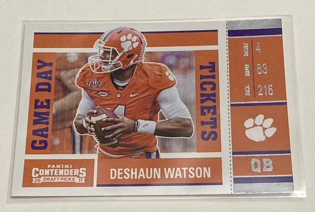2017 Panini Contenders Draft Picks Game Day Tickets #1 Deshaun Watson