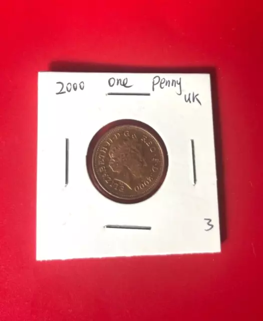 2000 One Penny Uk Coin - Nice World Coin !!!